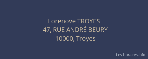 Lorenove TROYES