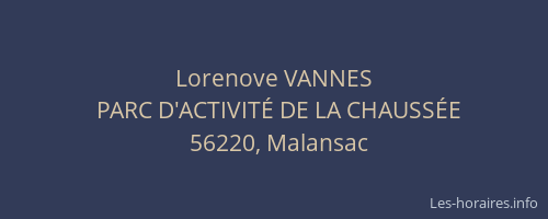 Lorenove VANNES
