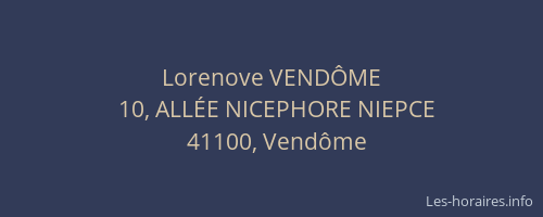 Lorenove VEND&Ocirc;ME