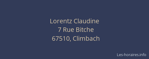 Lorentz Claudine