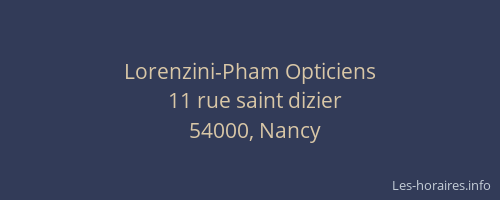 Lorenzini-Pham Opticiens