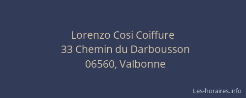 Lorenzo Cosi Coiffure