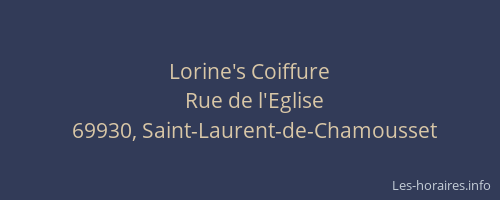 Lorine's Coiffure