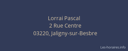 Lorrai Pascal