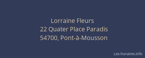 Lorraine Fleurs