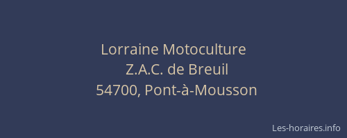 Lorraine Motoculture