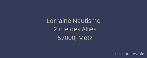 Lorraine Nautisme