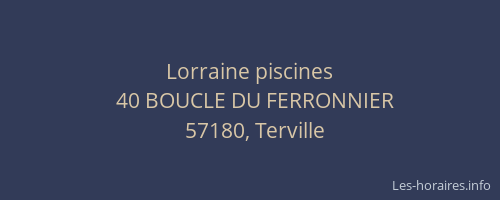 Lorraine piscines