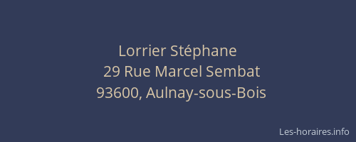Lorrier Stéphane