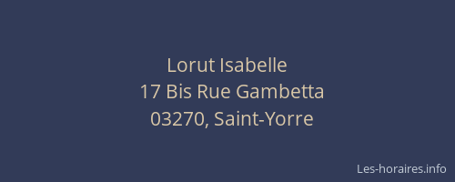 Lorut Isabelle