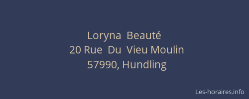 Loryna  Beaut&eacute;