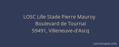 LOSC Lille Stade Pierre Mauroy