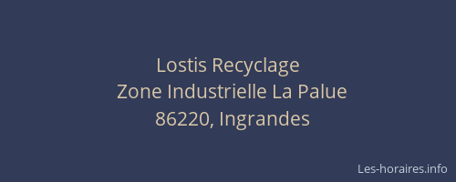 Lostis Recyclage
