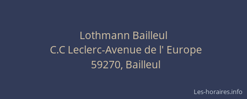 Lothmann Bailleul