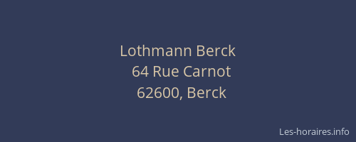 Lothmann Berck