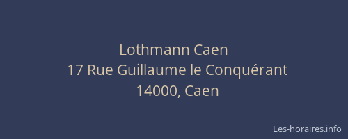Lothmann Caen
