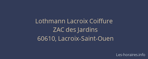 Lothmann Lacroix Coiffure