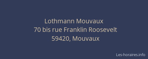 Lothmann Mouvaux