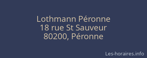 Lothmann Péronne