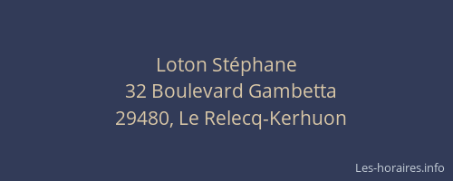 Loton St&eacute;phane