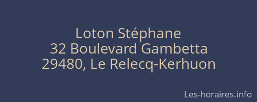 Loton Stéphane