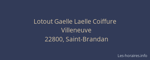 Lotout Gaelle Laelle Coiffure