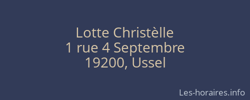 Lotte Christèlle