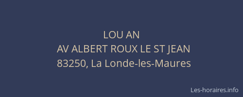 LOU AN