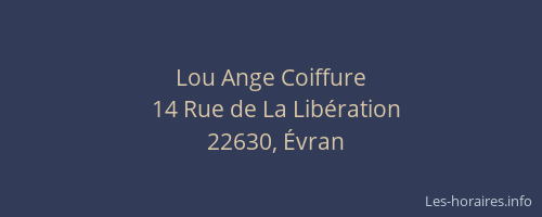 Lou Ange Coiffure