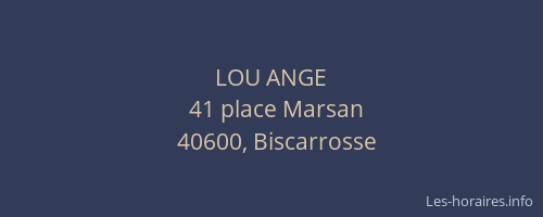 LOU ANGE