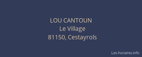 LOU CANTOUN