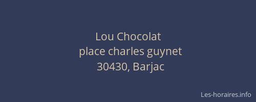 Lou Chocolat