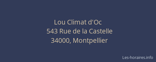Lou Climat d'Oc