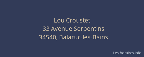 Lou Croustet