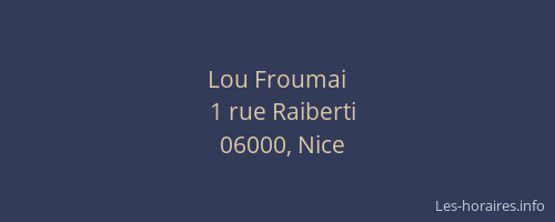 Lou Froumai