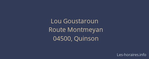 Lou Goustaroun
