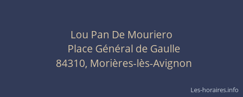 Lou Pan De Mouriero