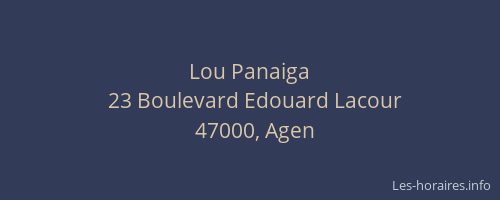 Lou Panaiga