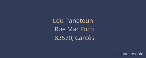 Lou Panetoun