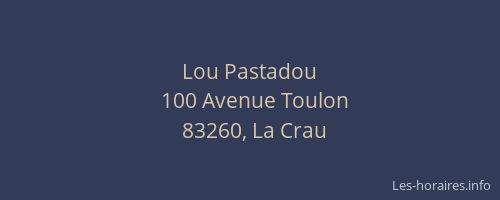 Lou Pastadou