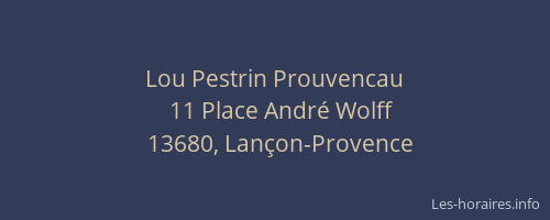 Lou Pestrin Prouvencau