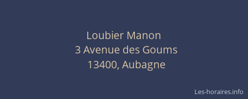 Loubier Manon
