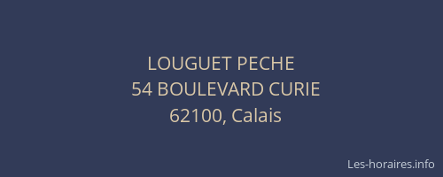 LOUGUET PECHE