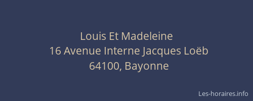 Louis Et Madeleine