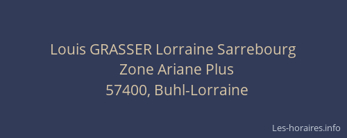Louis GRASSER Lorraine Sarrebourg