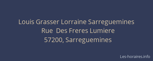 Louis Grasser Lorraine Sarreguemines