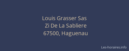 Louis Grasser Sas