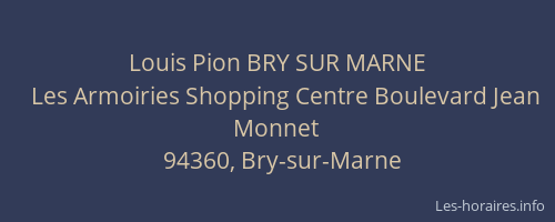 Louis Pion BRY SUR MARNE