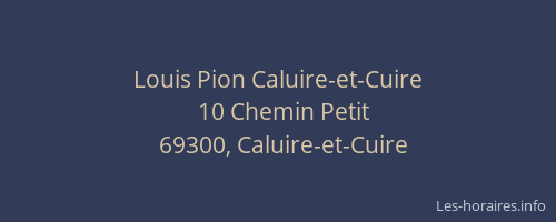 Louis Pion Caluire-et-Cuire