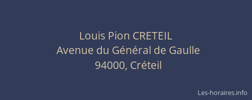 Louis Pion CRETEIL